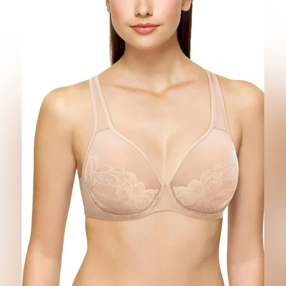 Wacoal 855225 Women size 36D Stark Beauty Underwire Bra New Nude - Picture 1 of 6